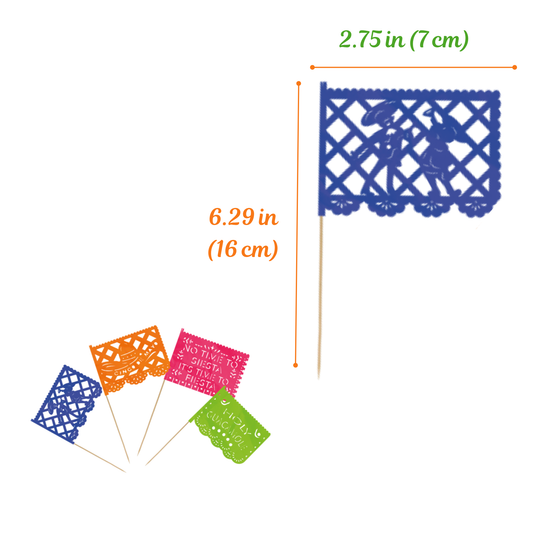 25 BANDERITAS COCTELERAS TODA OCASIÓN