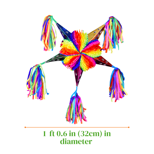 PIÑATA ESTRELLA MINI MULTICOLOR