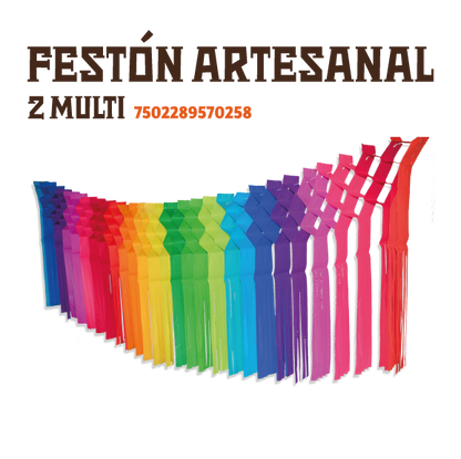 Handmade Festoon #2 Multicolor – Festive Party Banner