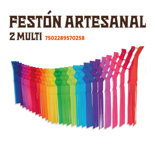 Handmade Festoon #2 Multicolor – Festive Party Banner