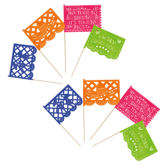 25 BANDERITAS COCTELERAS TODA OCASIÓN