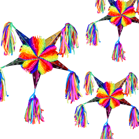 PIÑATA ESTRELLA MINI MULTICOLOR