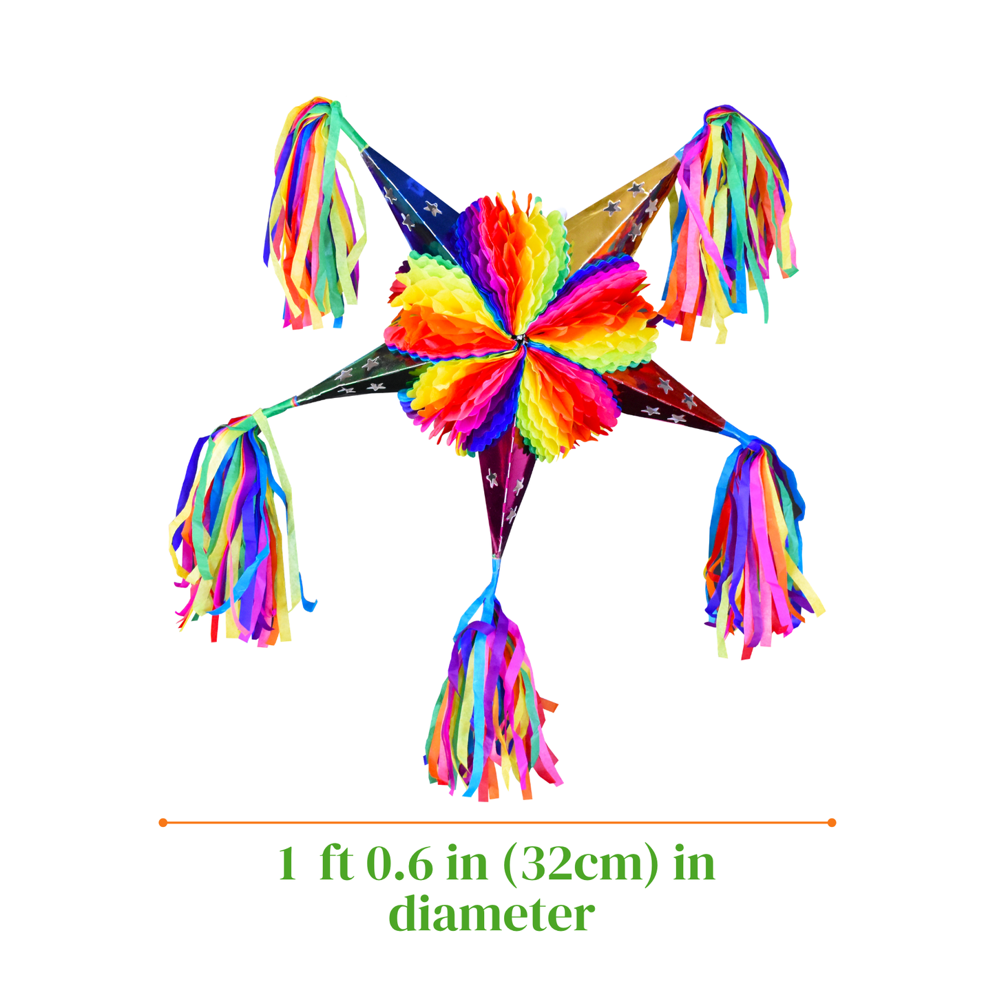 PIÑATA ESTRELLA MINI MULTICOLOR