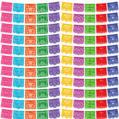 TIRA DE PAPEL PICADO 1/2 BODA MULTI