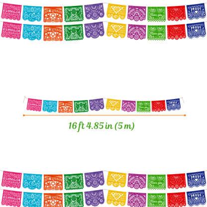 TIRA DE PAPEL PICADO 1/2 BODA MULTI