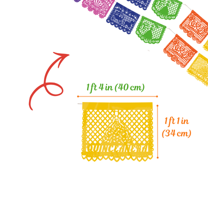 TIRAS DE PLASTICO PICADO 1/2 15 AÑOS