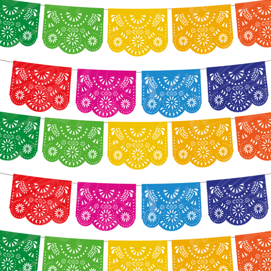 TIRAS DE PLASTICO PICADO 1/2 DESTELLO MULTI