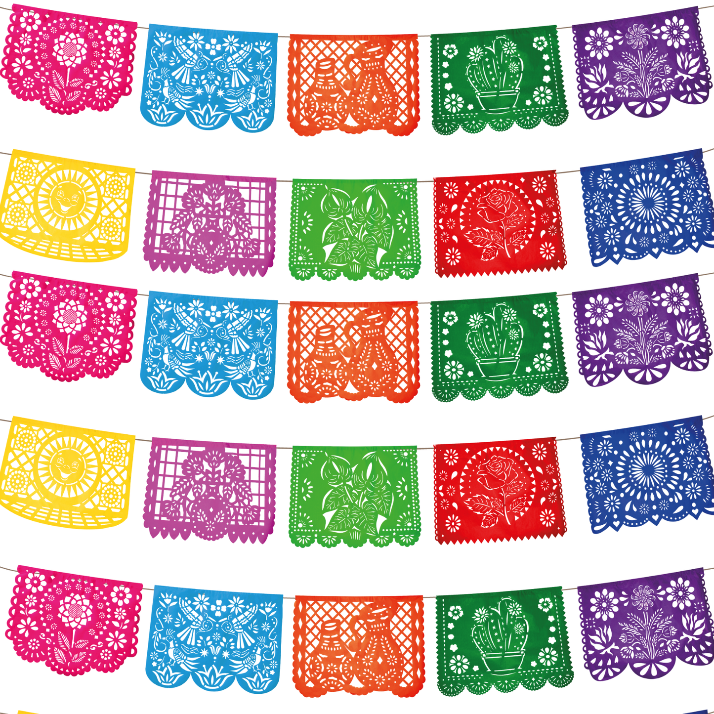 TIRA DE PAPEL PICADO 1/2 TODA OCASIÓN