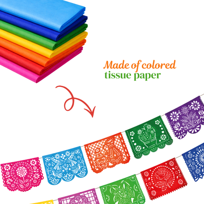 TIRA DE PAPEL PICADO 1/2 TODA OCASIÓN