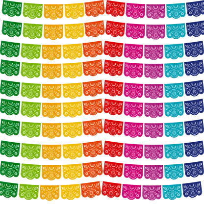 TIRA DE PAPEL PICADO 1/2 DESTELLO MULTI